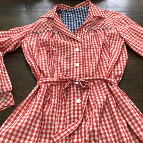 Vintage, Helen Hensley shift dress with tie belt. Size 14. - Picture 5 of 9